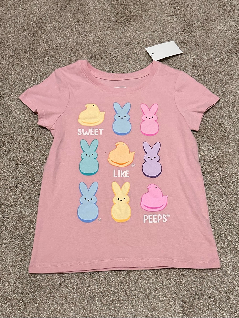 Peeps Pink Short Sleeve Tee for Kids